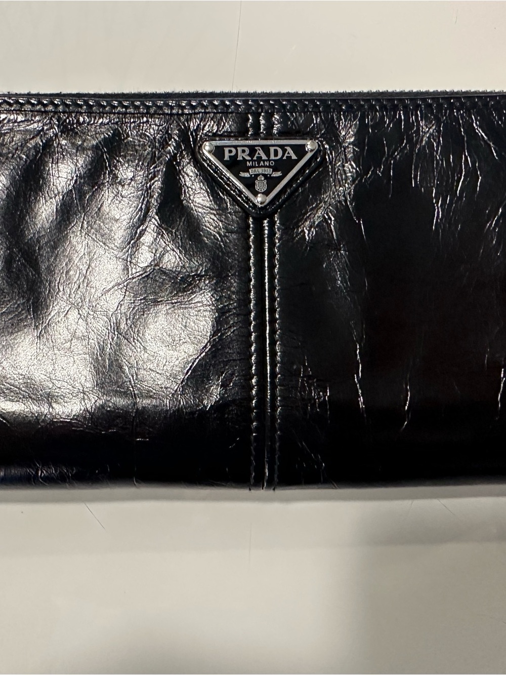 Prada Vitello Long Zippy Wallet